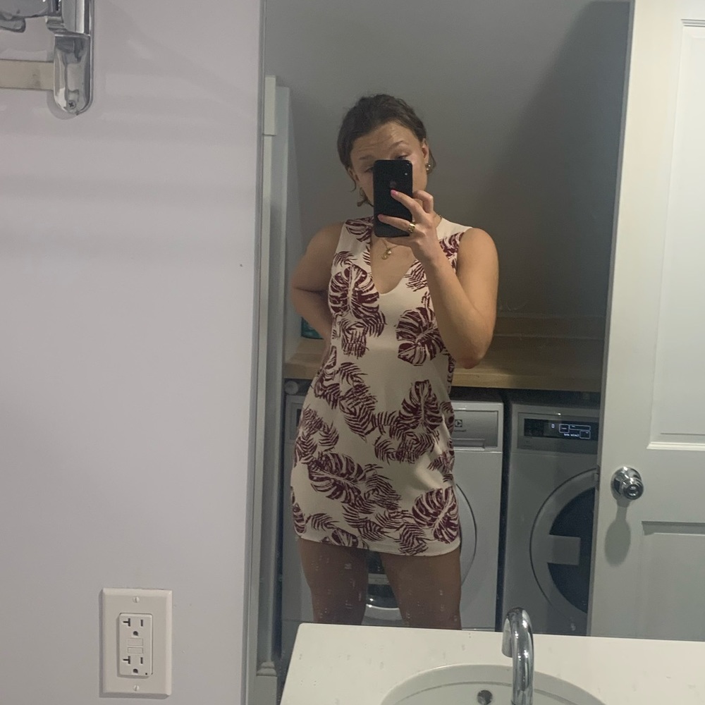 TOBI Banana Leaf Bodycon Dress